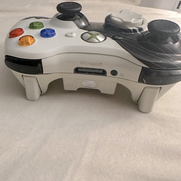 Xbox 360 Dragon Age Wireless Controller Limited Edition Black White Working - Picture 7 of 10